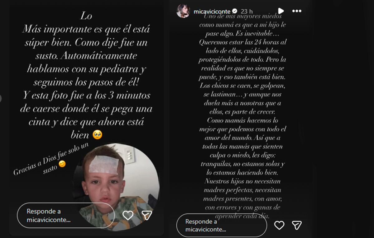 Mica Viciconte. Foto: captura pantalla Instagram.