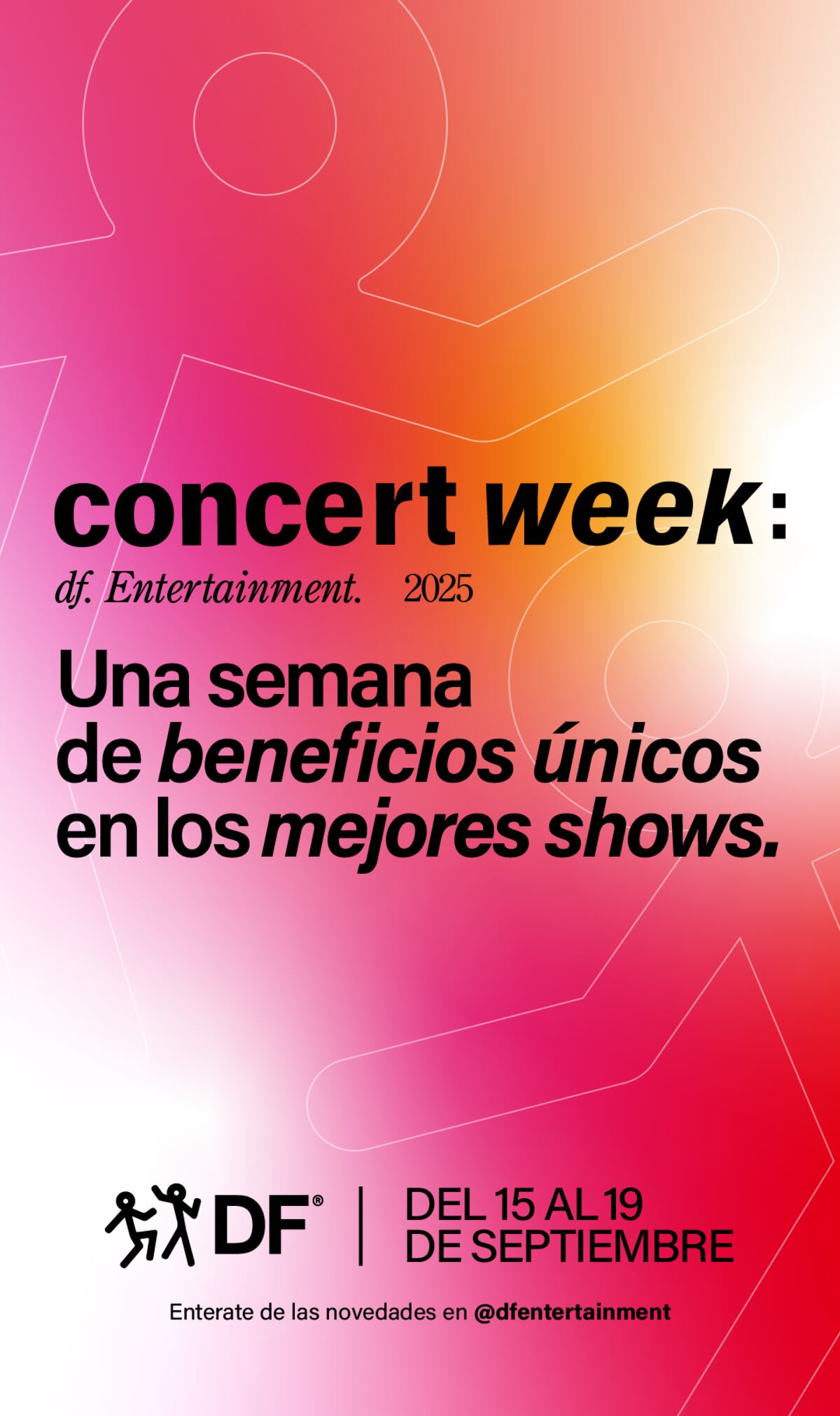 El anuncio del DF Concert Week. (DF Entertainment)