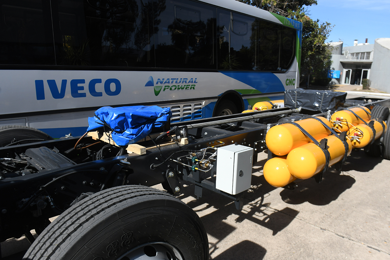 Iveco está fabricando omnibus a gnc.
Foto: Ramiro Pereyra/La voz