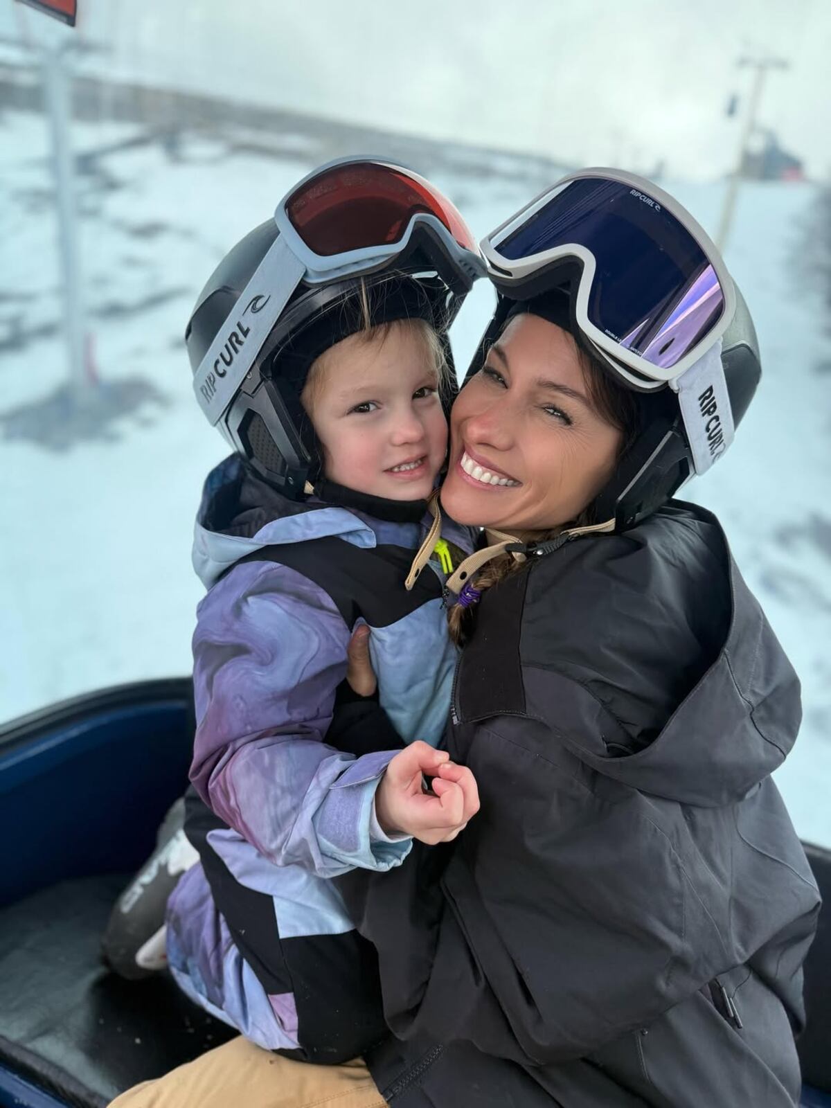 Pampita y su hija Ana (Instagram de Barbie Simons)