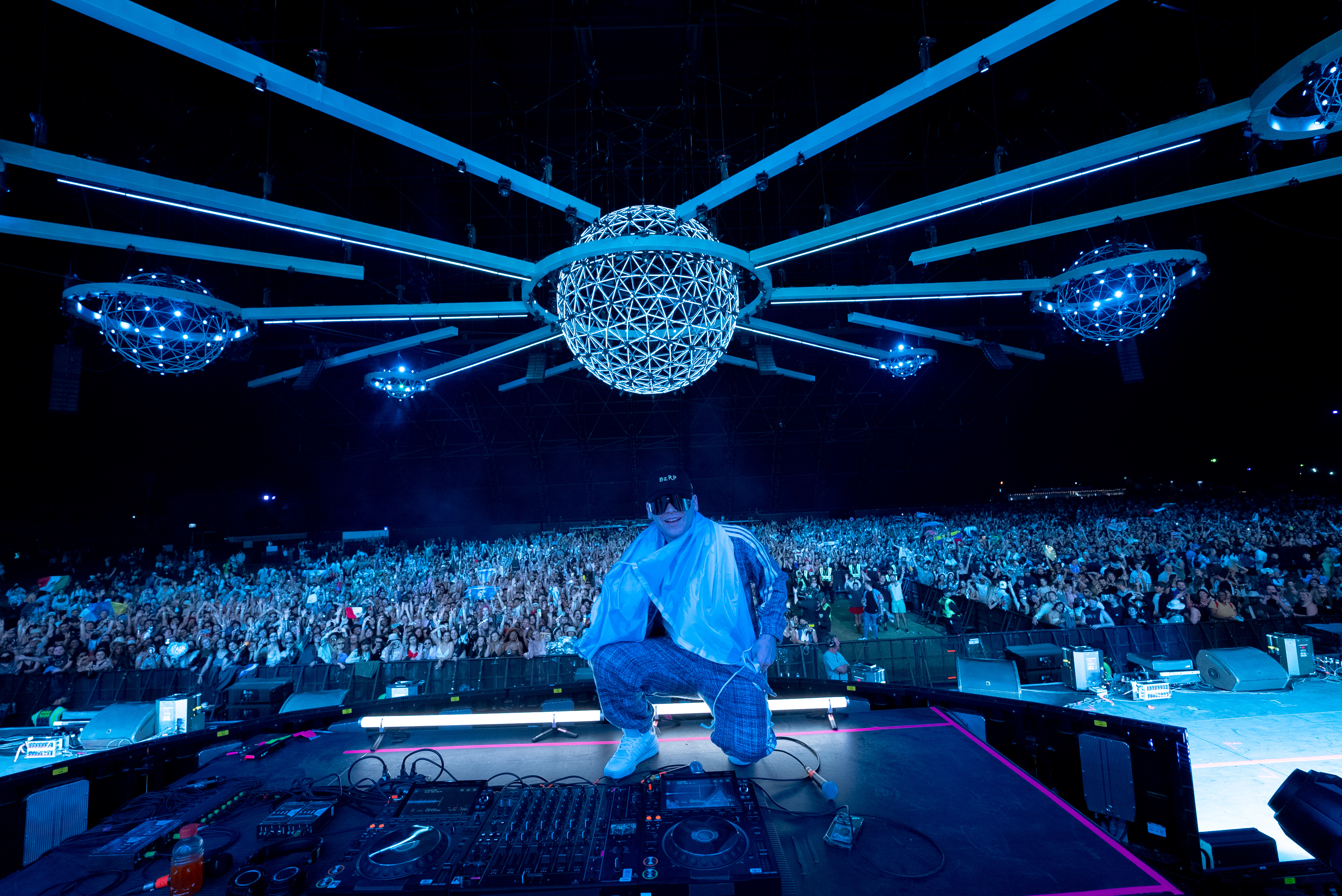 Selfie con el público: Bizarrap cumplió un sueño en Coachella. (Prensa Bizarrap).