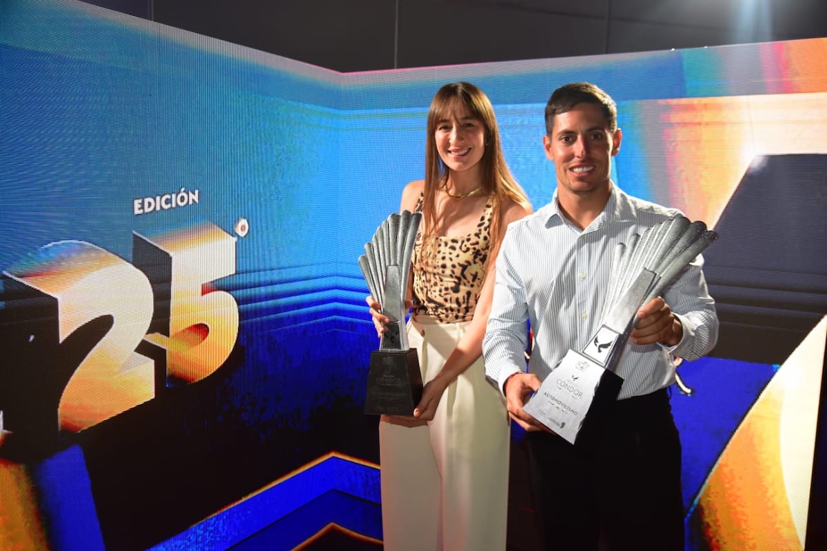 Nicolás Cavigliasso y Valentina Pertegarini disfrutaron un 2025 excepcional. (Javier Ferreyra)
