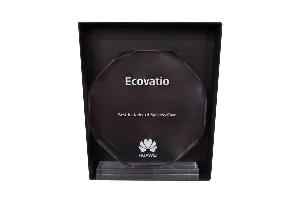 Ecovatio fue premiado por Huawei como mejor instalador en un caso de éxito en 2025.