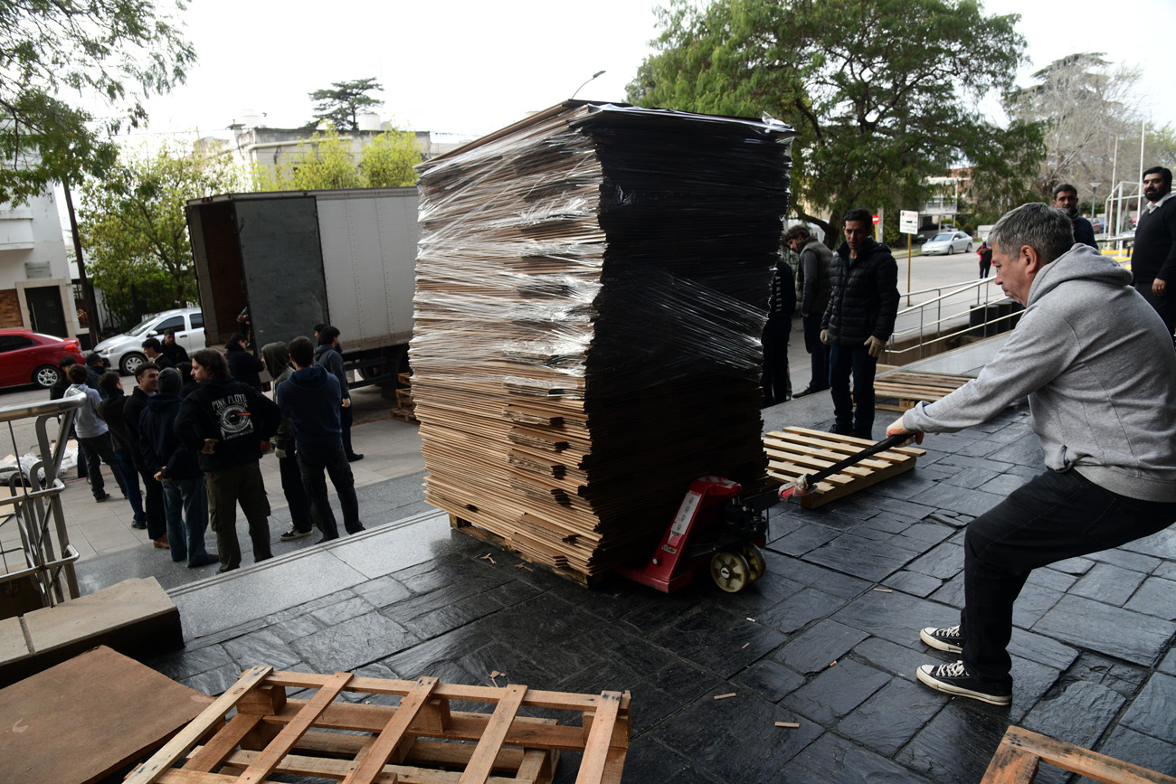 Preparativos en Tribunales Federales de Córdoba para las elecciones de octubre. (Ramiro Pereyra)

