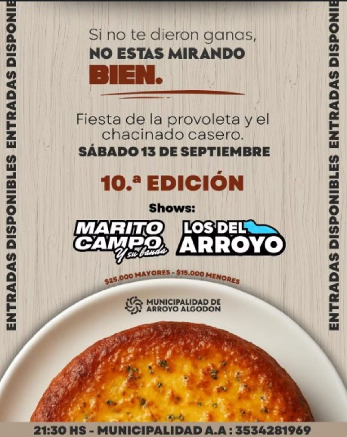 Una noche a puro sabor: vuelve la Fiesta de la Provoleta en Arroyo Algodón