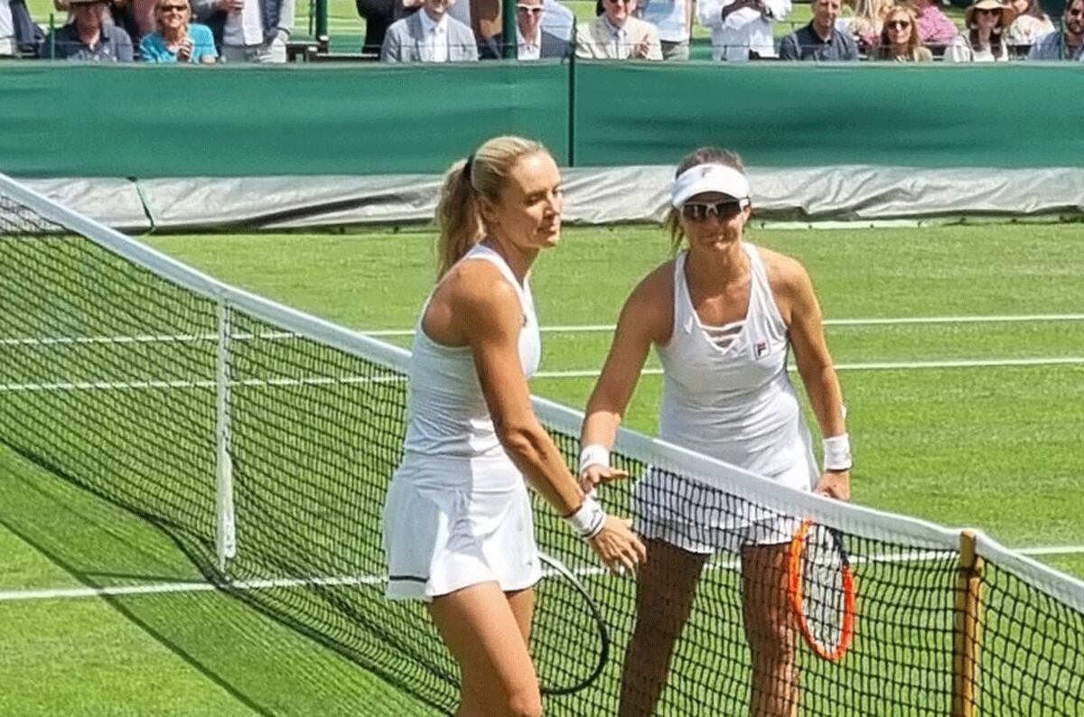 Nadia Podoroska venció a la checa Tereza Martincova y avanzó a la segunda ronda en Wimbeldon. (@dannymiche)