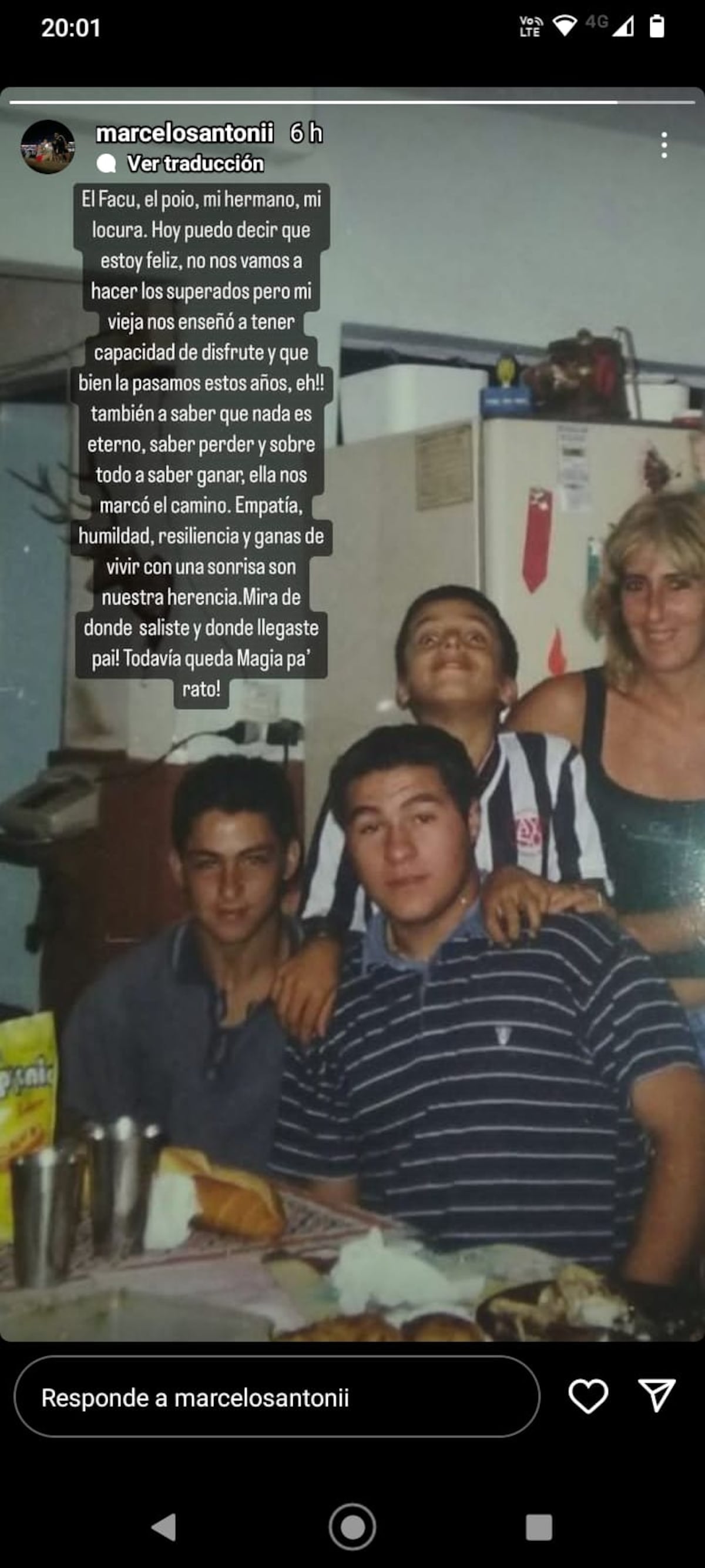 El posteo del hermano de Facu Campazzo, Marcelo Santoni, tras el "corte" de Dallas Mavericks. (Instagram marcelosantonii)