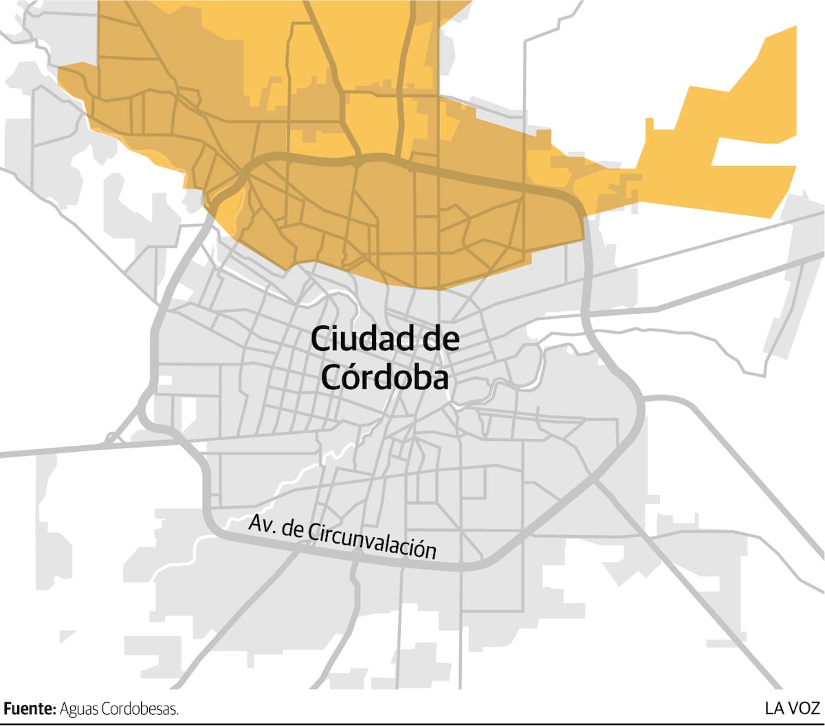 Infografía: Corte de agua previsto para el jueves 20 de abril