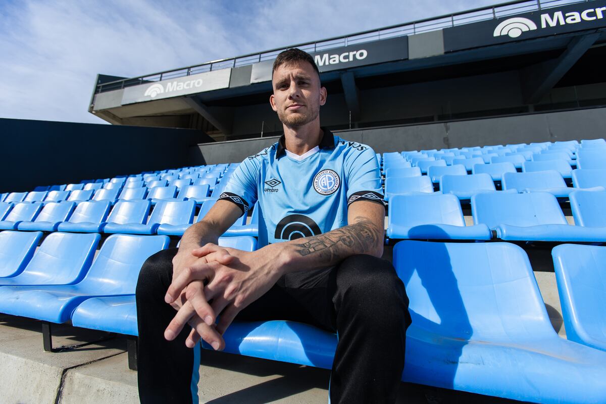 Adrián Spörle, el quinto refuerzo del Pirata (prensa Belgrano).