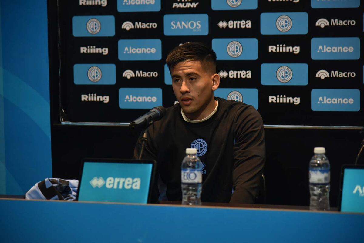 Matías Palavecino se suma a la mitad de la cancha de Belgrano para la Copa de la Liga Profesional. (Facundo Luque / La Voz)