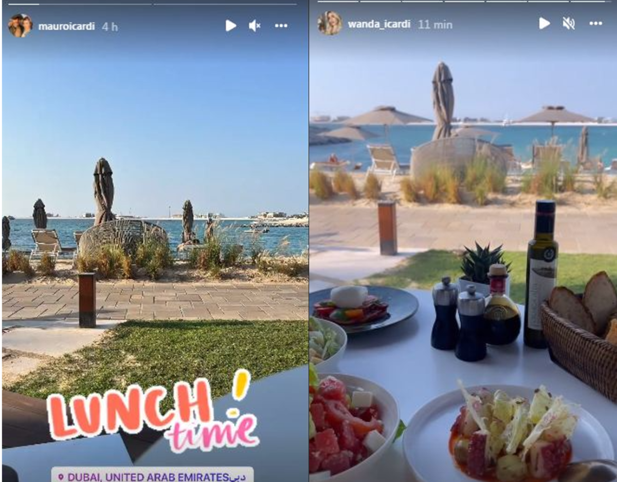 Instagram de Mauro Icardi y de Wanda Nara