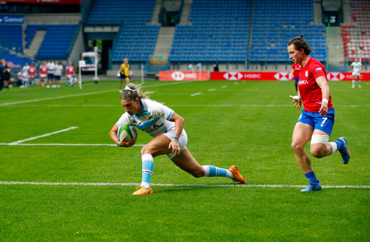 Virginia Brígido, referente de Las Yaguaretés, el seleccionado argentino de rugby jugado por mujeres. (Prensa World Rugby)