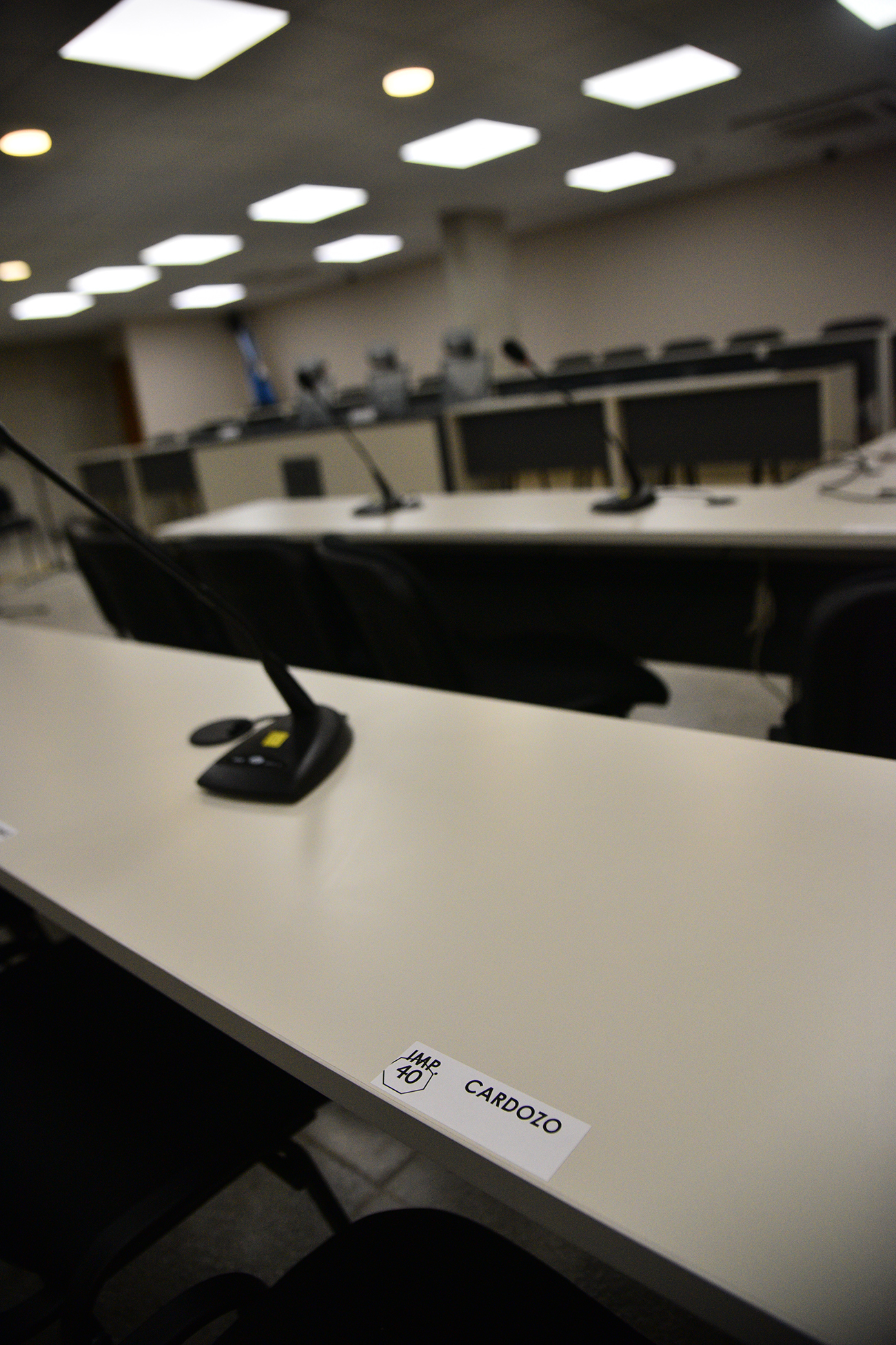 Sala donde se llevará a cabo el juicio por los bebes del Neonatal.Tribunales II (Pedro Castillo / La Voz)