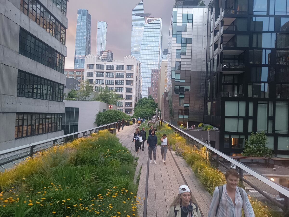 El Highline es un paseo que se construyó en una vía elevada en desuso (Diego Marconetti / La Voz).