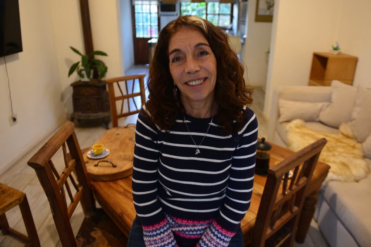 Giselle Parodi, hermana de Silvina Parodi e hija de Sonia Torres. Se cumple aniversario del nacimiento del nieto de Sonia que lleva buscando 40 años. (Javier Ferreyra / La Voz)