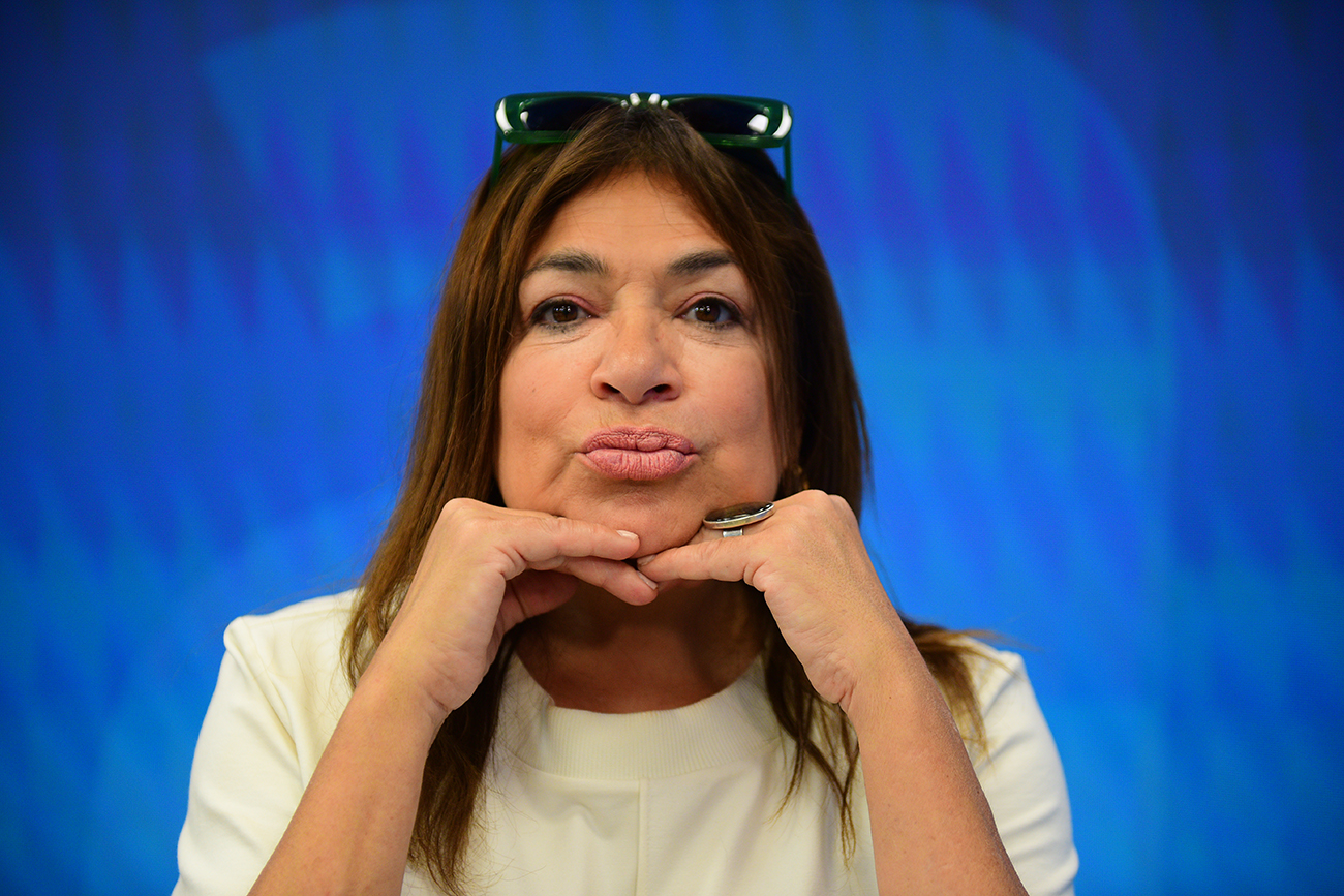Claribel Medina actríz en el streaming de la Voz. (José Gabriel Hernández / La Voz)