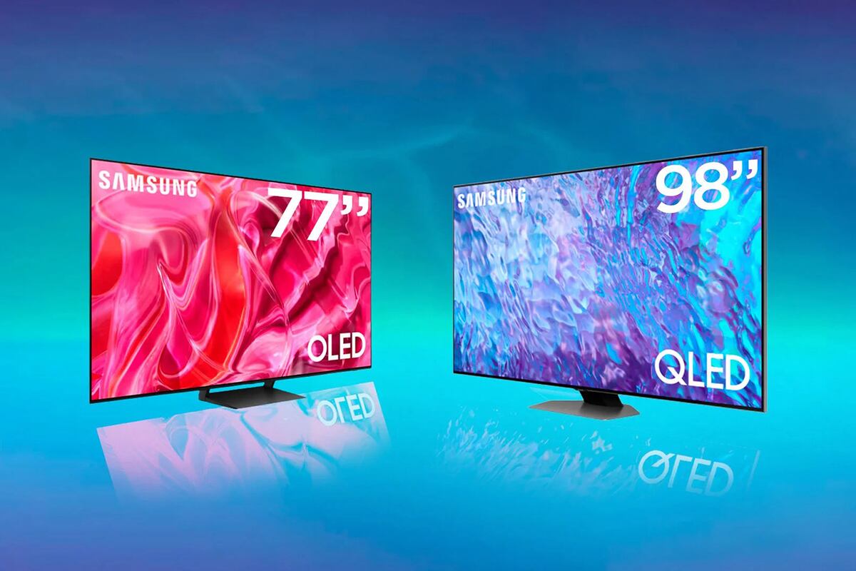 Los modelos Oled de 77" y Qled de 98".