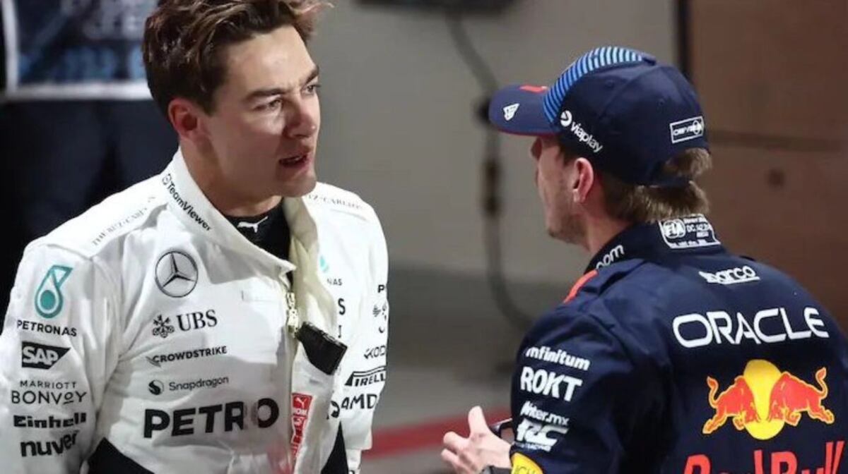 Max Verstappen vs. George Russell: no se toleran.