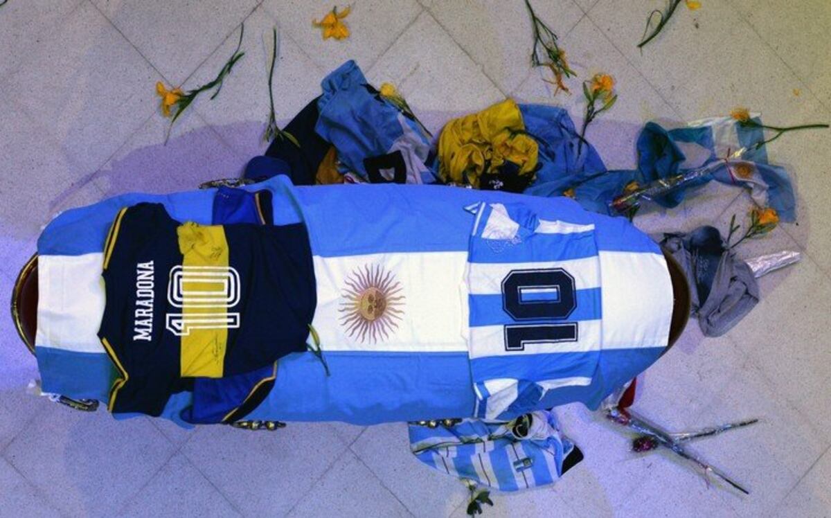 Se cumple un nuevo aniversario de la muerte de Diego Maradona. (Archivo)