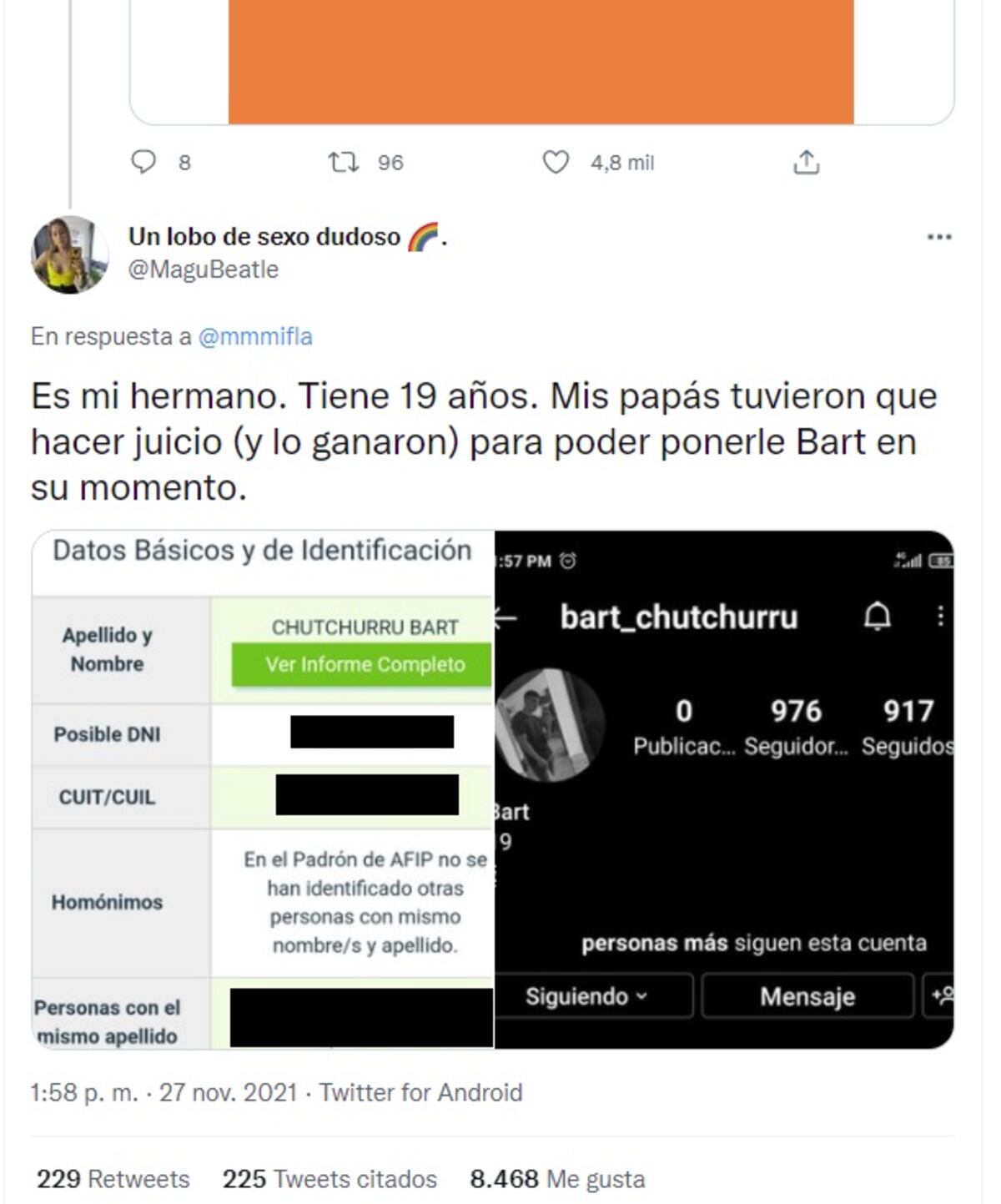 Sorpresa en Twitter: buscaban al único argentino llamado Bart y lo encontraron
