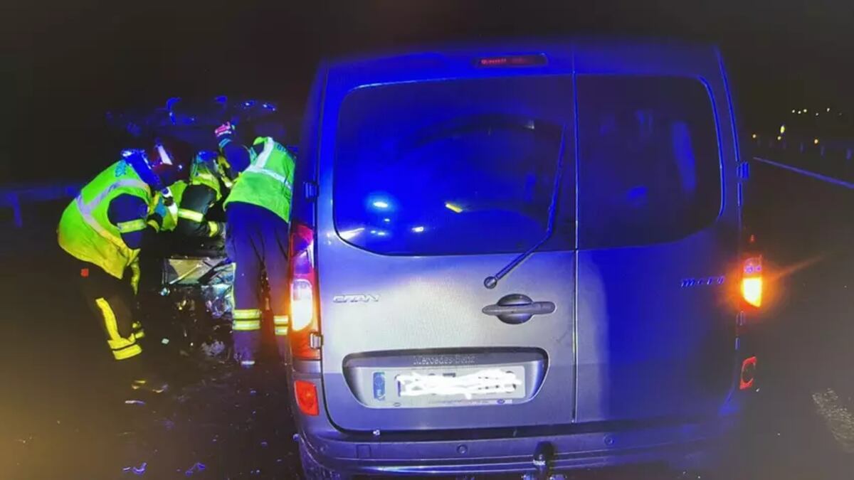 El auto del conductor que dio positivo en alcoholemia.