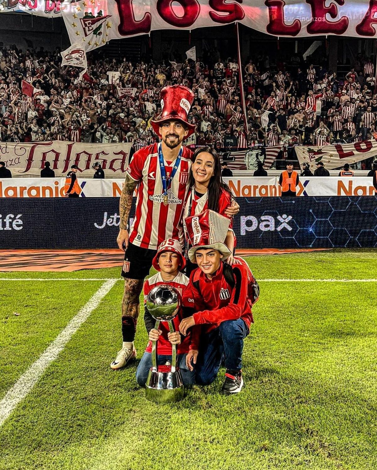 El delantero cordobés Javier Correa y su gran momento en Estudiantes LP. (Instagram Javier Correa).
