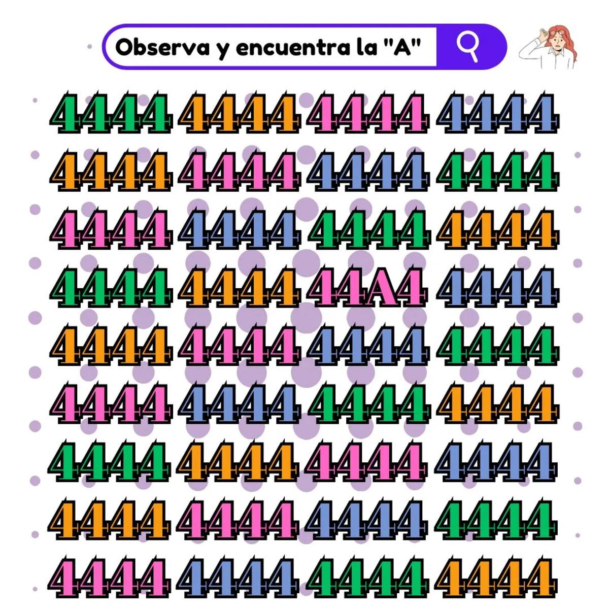 Este es el desafío visual.