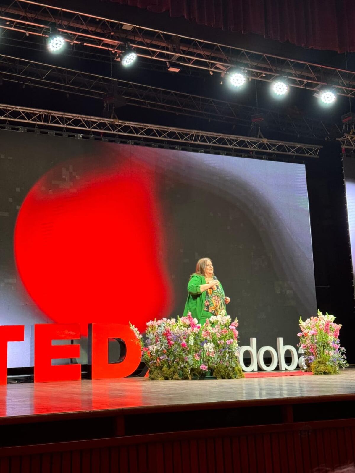 Alejandra Tuma en diciembre del 2024, cuando participó de una charla TED en Córdoba. (Gentileza)