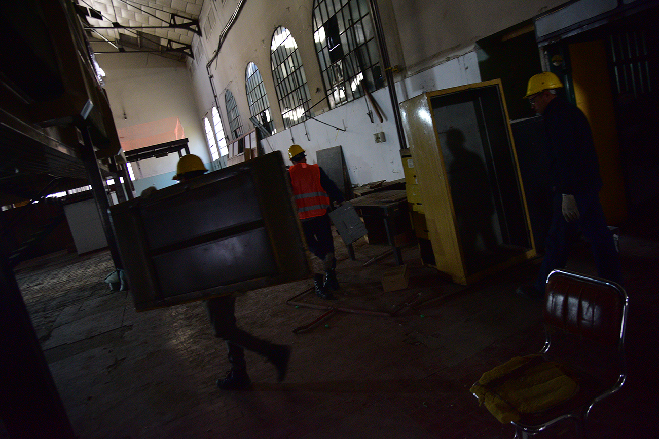 Las obras de puesta en valor en ex Registro Civil.  (Pedro Castillo / La Voz)