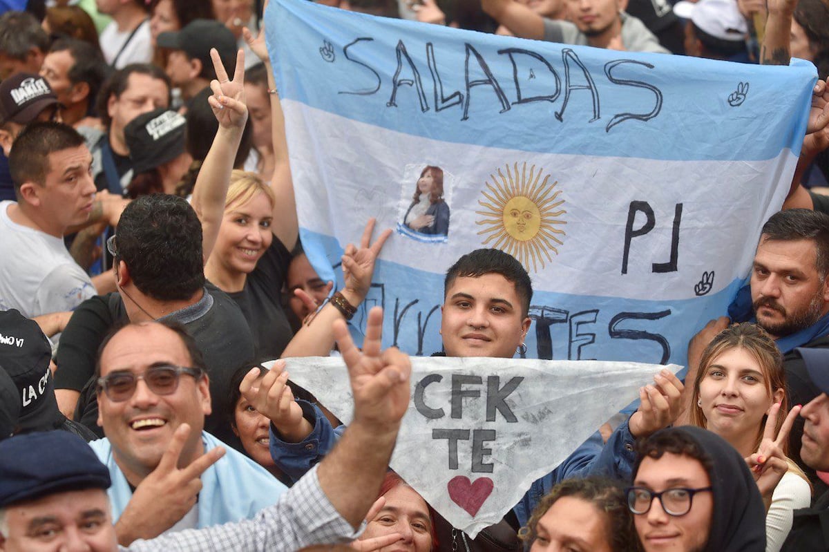 Acto de Cristina Kirchner en Plaza de Mayo. (Federico López Claro)