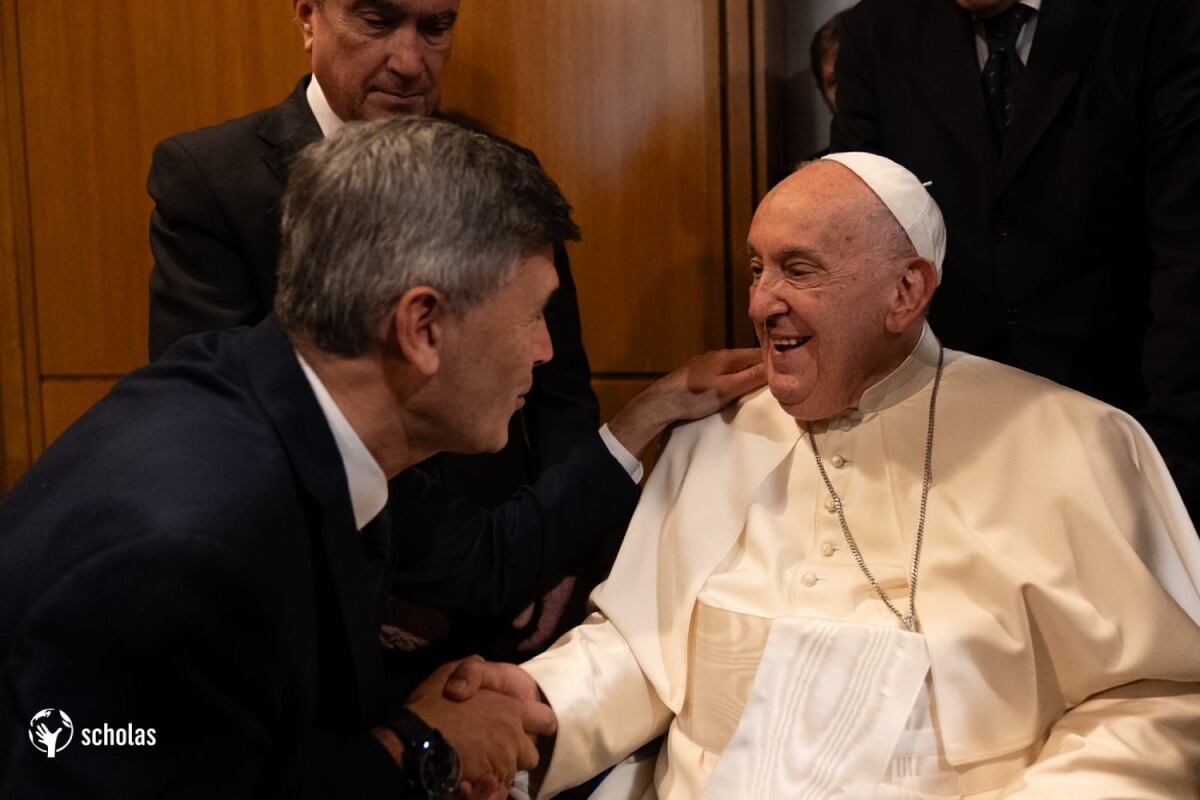El intendente Daniel Passerini se reunió con el papa Francisco. (Scholas)