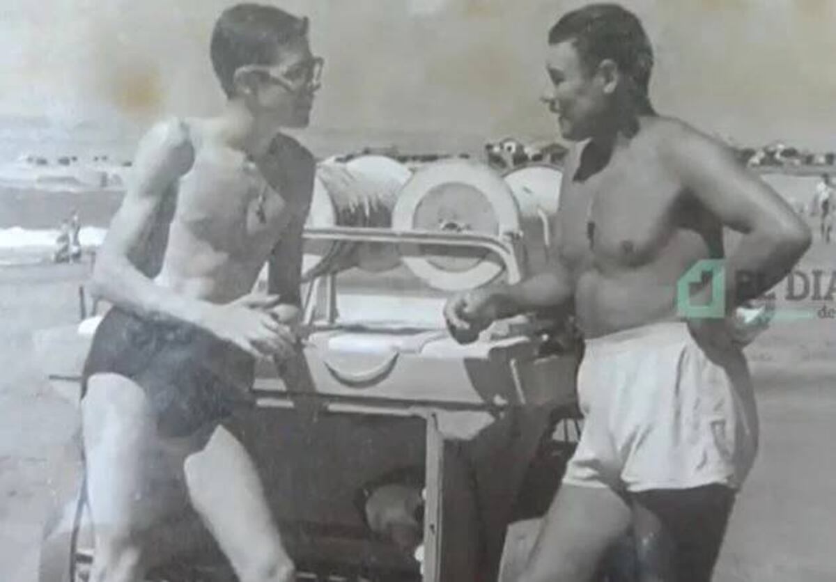 Aubone y quien lo salvó, un año después.