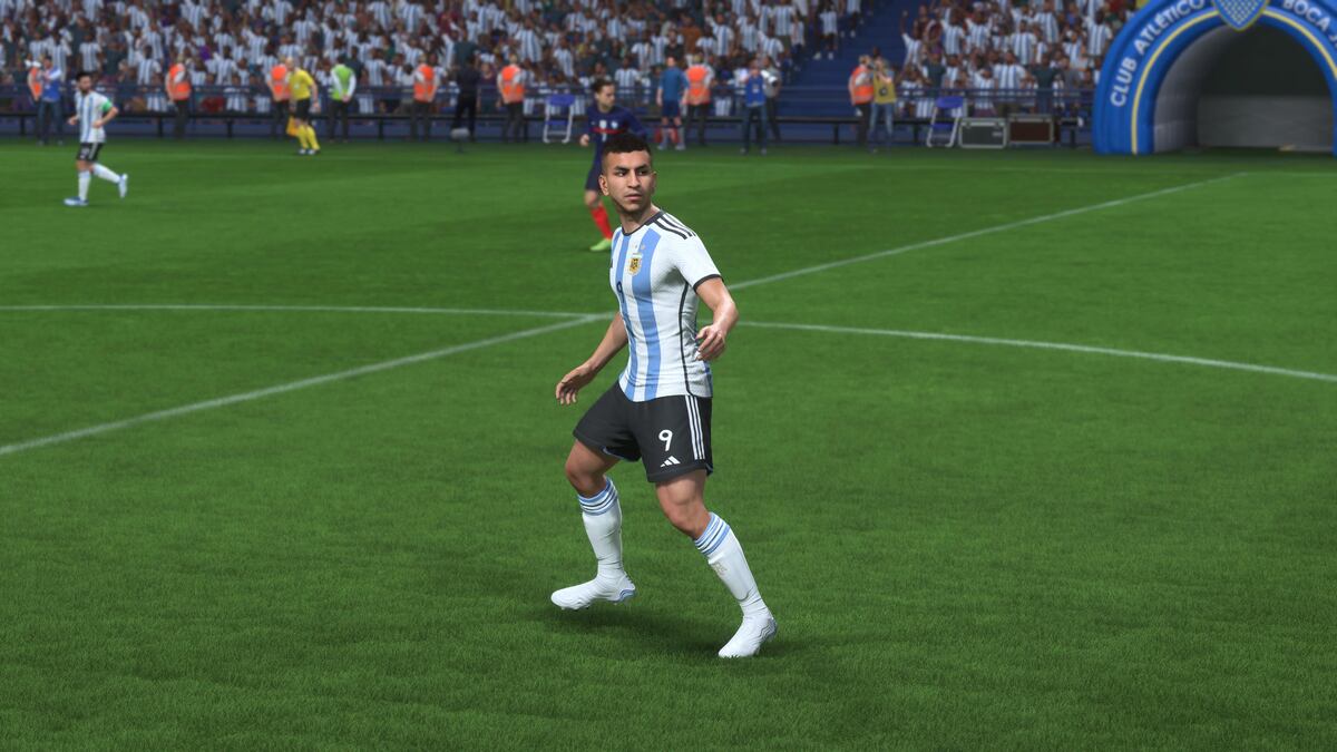 ÁNGEL CORREA. Capturas de imagen de la representación de los jugadores del seleccionado argentino en el videojuego Fifa 23.