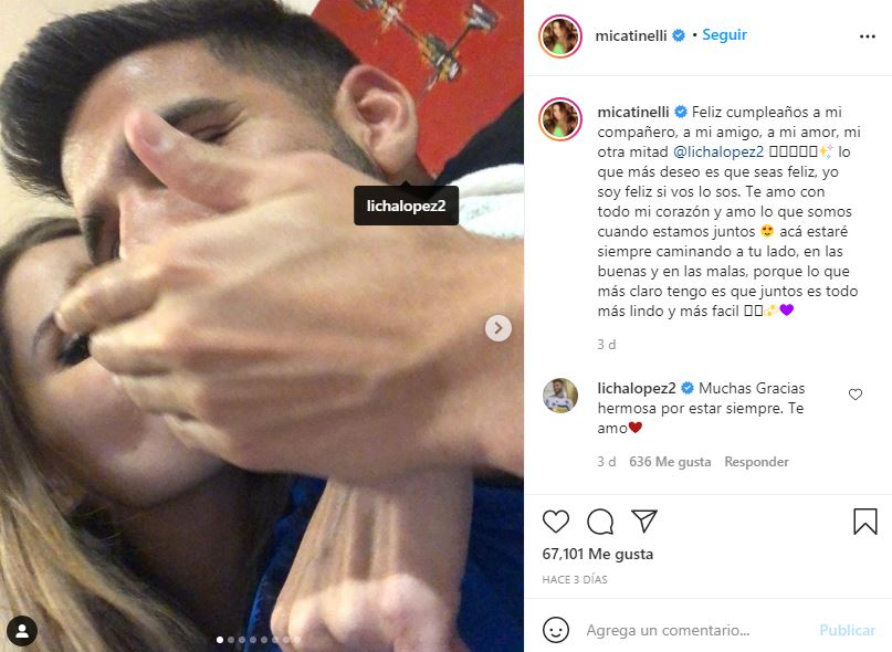 Instagram de Mica Tinelli