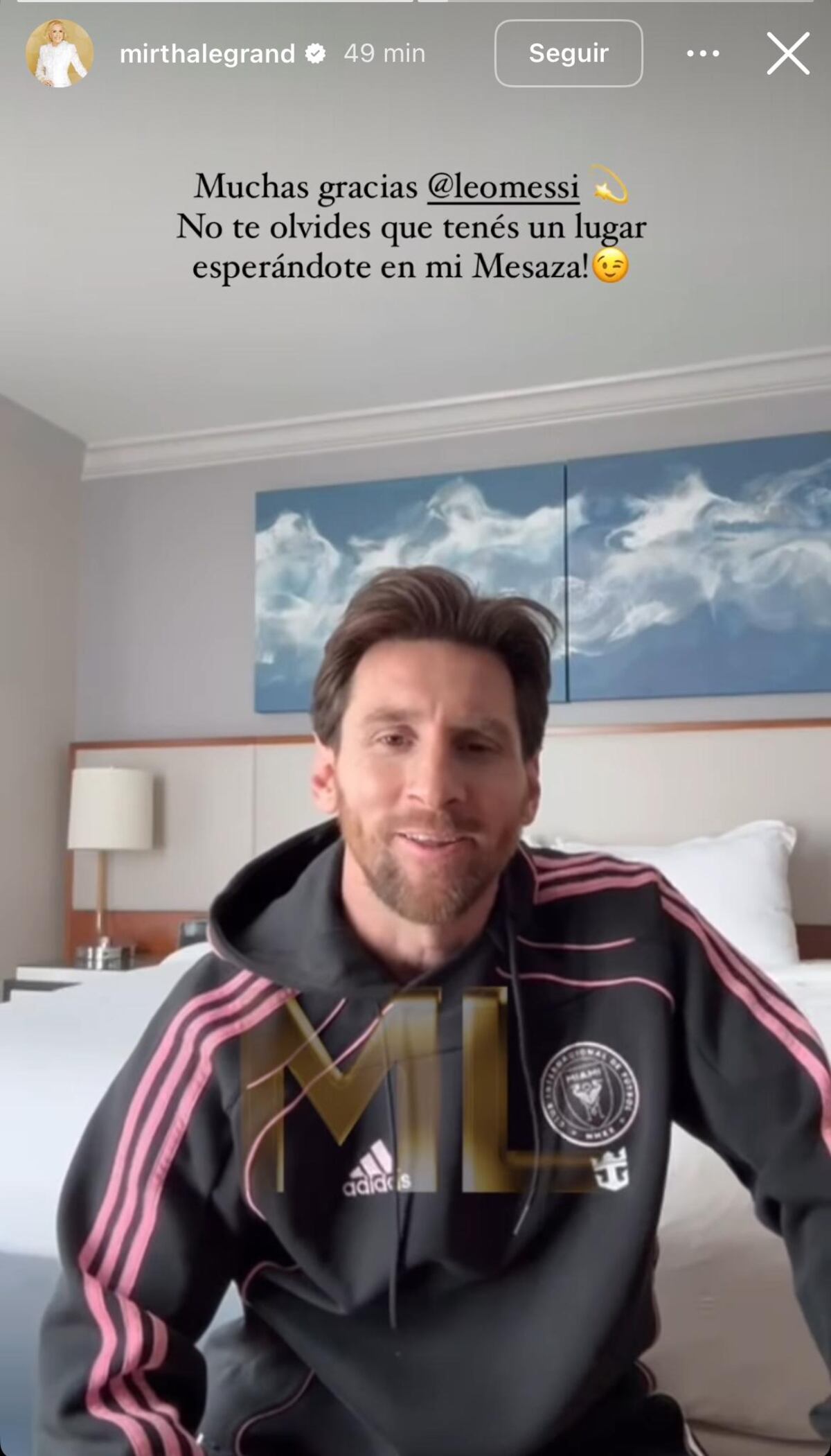 La indirecta de de Mirtha Legrand para Lionel Messi (Captura de pantalla)