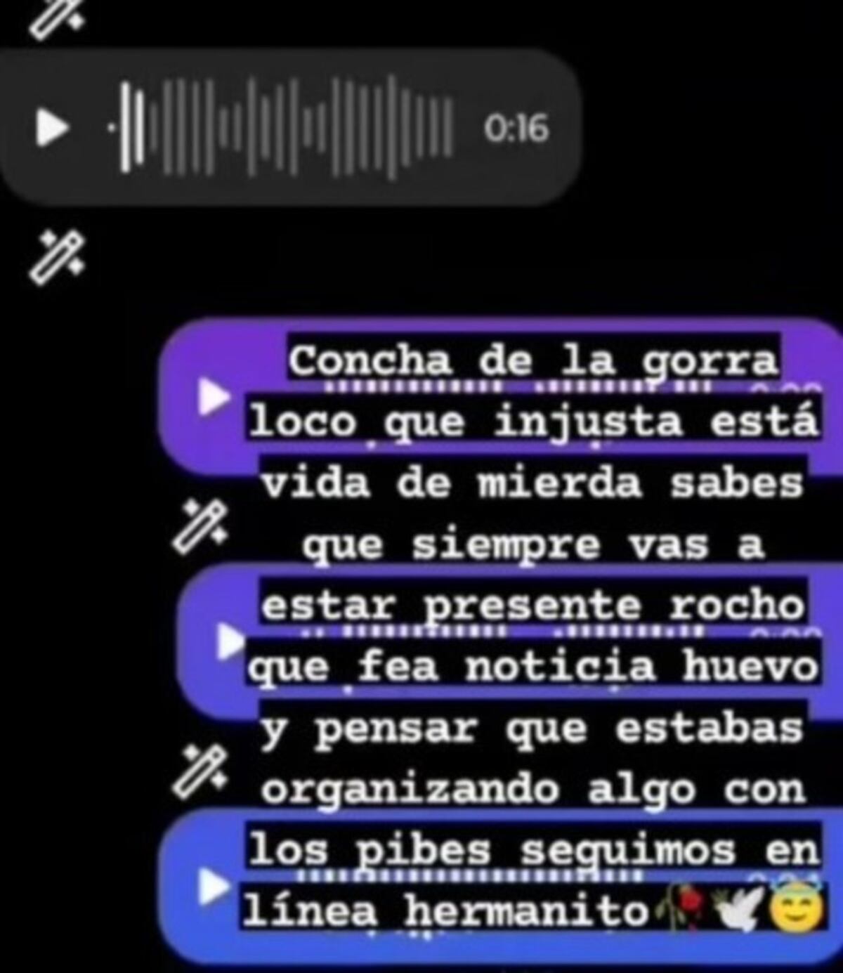 La despedida de los amigos del motochoro asesinado por un policía en La Plata.