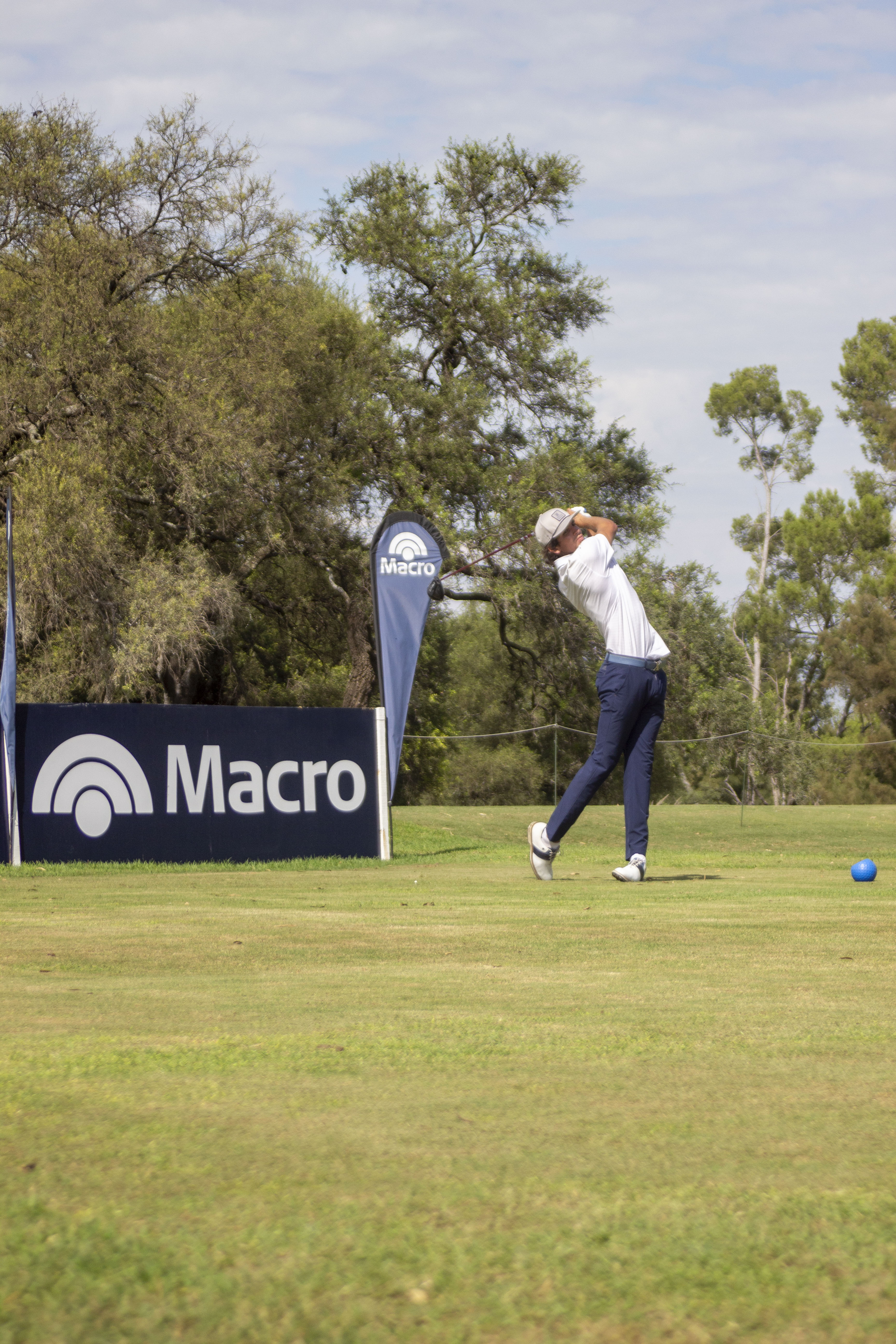 Segundo Oliva Pinto, aficionado, en el Abierto del Centro de golf. (Prensa AAG)