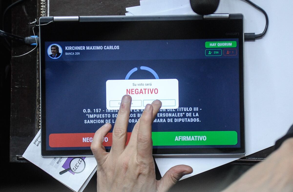 Así fue la votación de la Ley Bases. (Federico López Claro)