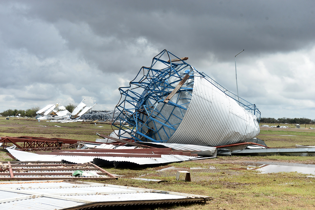 Temporal tornado en Río Primero, asi quedó el pueblo después del temporal. (José Gabriel Hernández / La Voz)