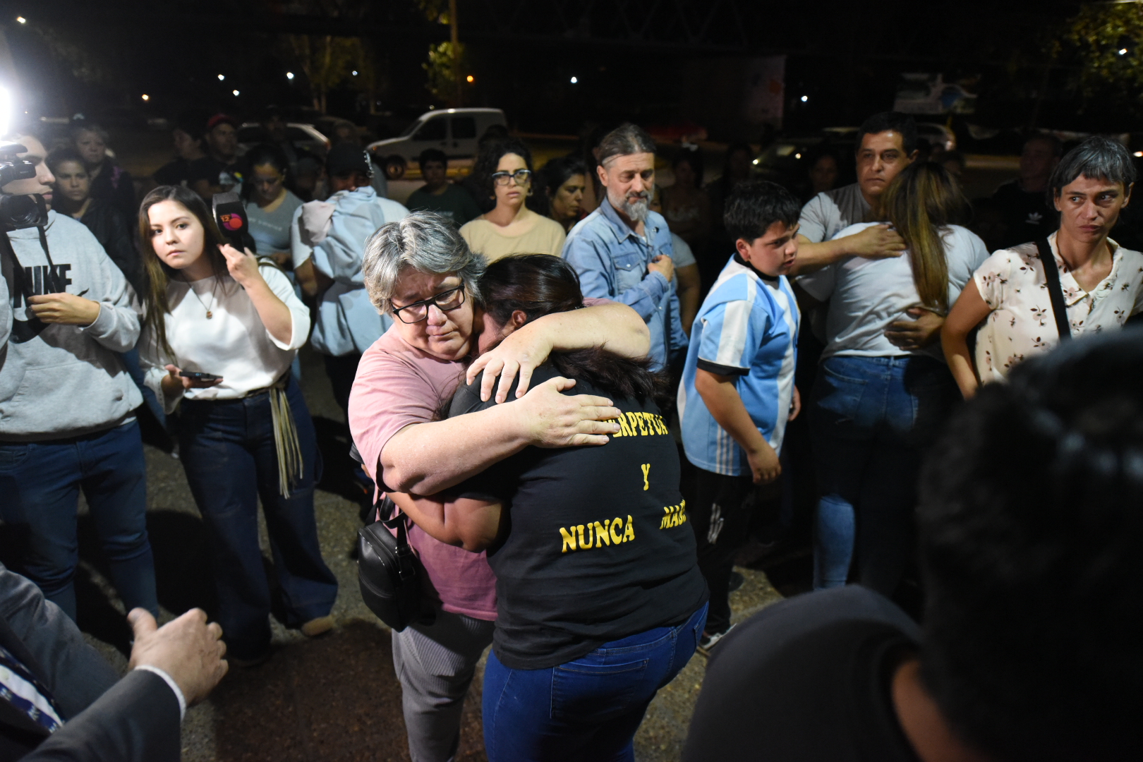 Juicio y sentencia por el crimen de Joaquin Paredes en los tribunales de Cruz del Eje. Policia Maykel López fue sentenciado a prisión perpetua por la Cámara del Crimen de Cruz del Eje.
16 agosto 2023 foto Carlos Romero