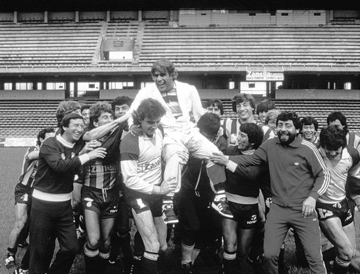 Pedro Marchetta en los años felices en Rosario Central. (Prensa Rosario Central).