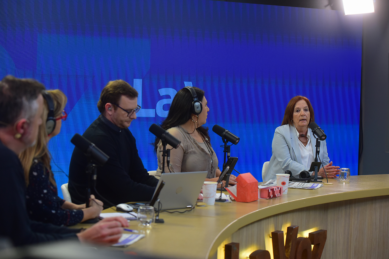 Alejandra Vigo, senadora nacional, en La Voz en Vivo. (José Gabriel Hernández / La Voz)