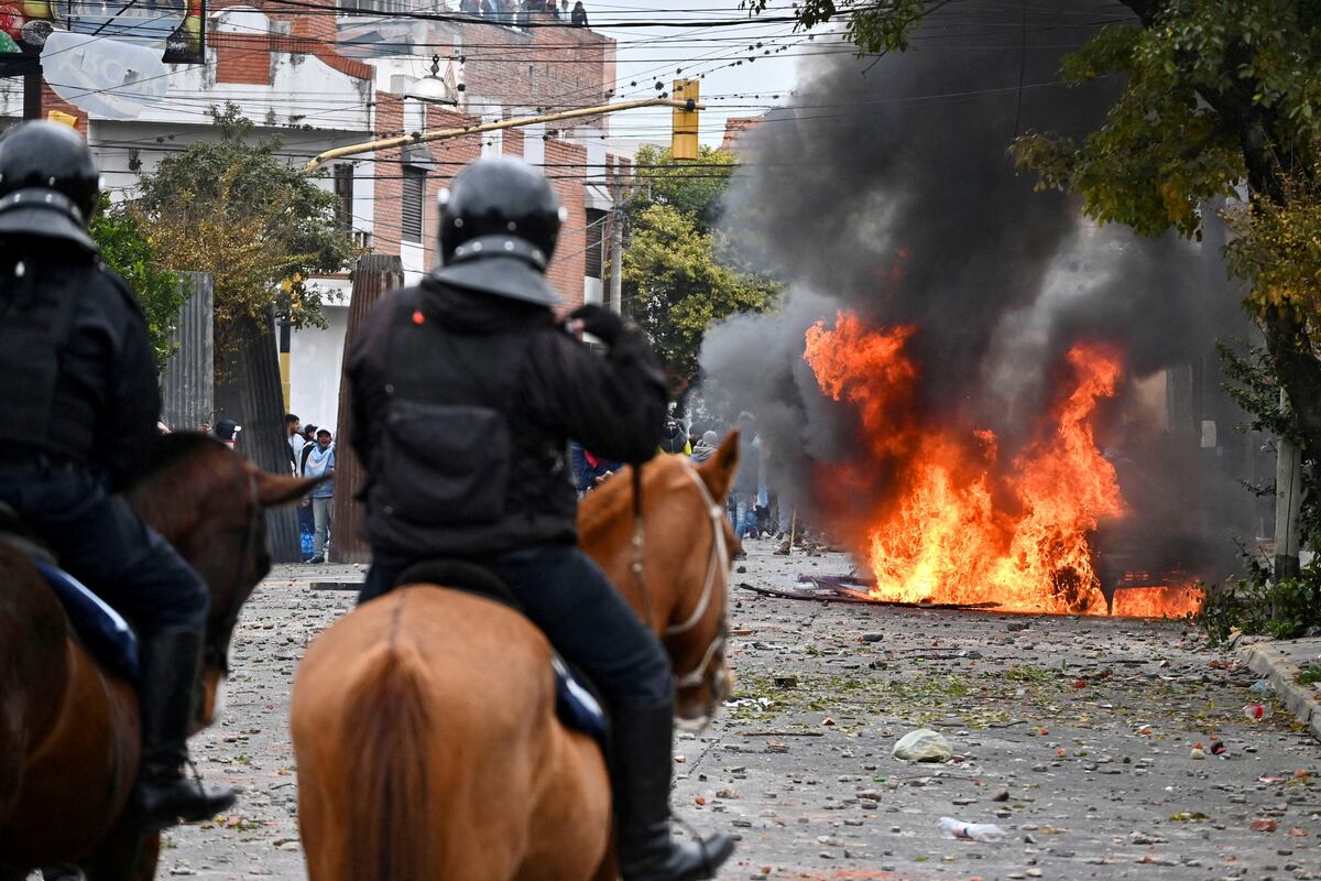 Jujuy. Protestas por la reforma constitucional de esa provincia (La Voz/Archivo).
