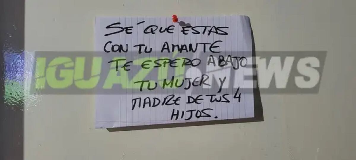 El mensaje que le dejó la mujer a su esposo infiel y a la amante, quien resultó ser la sobrina