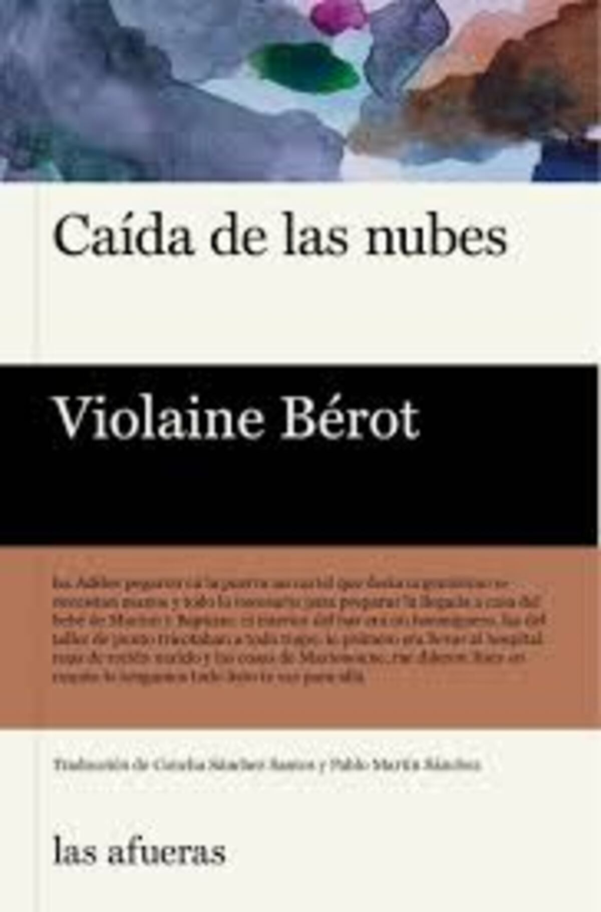 "Caída de las nubes", de Violaine Bérot.