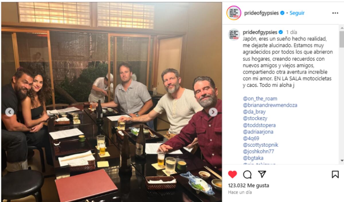 Jason Momoa confirmó su romance con Adria Arjona. (Foto de Instagram)
