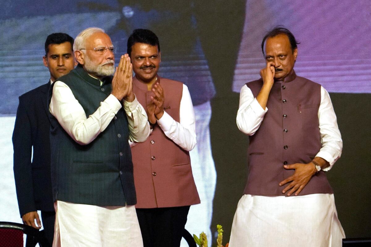 Ministros de India en una ceremonia gobernamental (AP Photo/Rajanish Kakade, File).