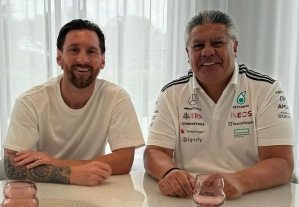 El capitán de la Selección Argentina recibió en Miami al titular de la AFA.