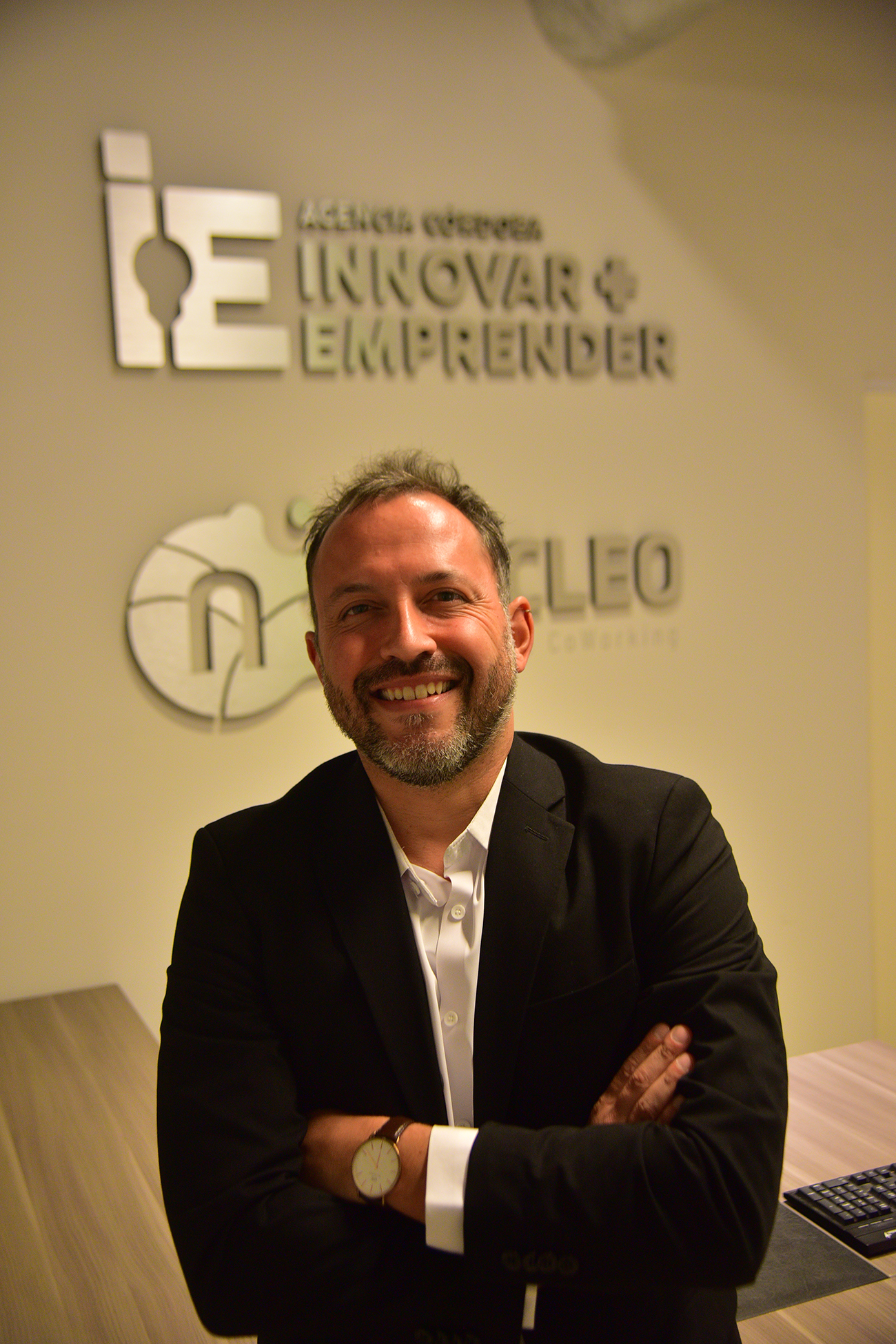 CHARLA. Vásquez conversó con empresarios y emprendedores locales en la sede de la Agencia Córdoba Innovar y Emprender que funciona en el Parque Empresarial Aeropuerto. (Pedro Castillo / La Voz)