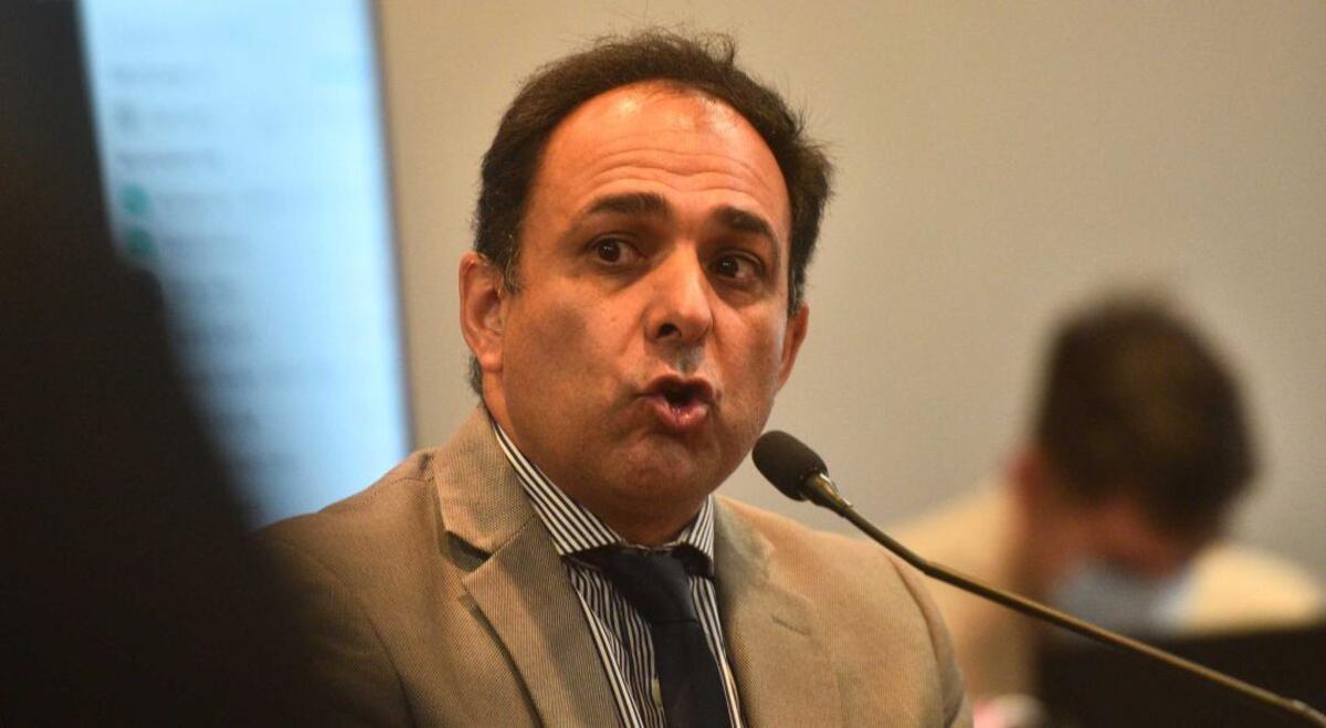Juan Manuel Delgado en la entrevista ante la Comisión de Asuntos Constitucionales, antes de asumir como fiscal General. (Pedro Castillo/Archivo)